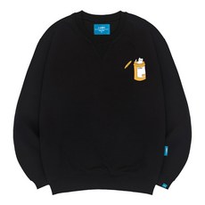 L.LAMO 刷毛M 罐中貓 大學T