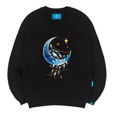 L.LAMO 男女通用 刷毛M 月光海豚 大學T