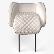 AIMBAN 新款Palisade SP菱格紋第二代頭枕, 香草米色, 1個