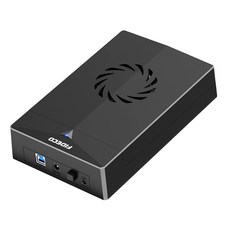 DigiFusion 伽利略 USB3.2 GEN1 硬碟外接盒 支援 SATA I/II/III 2.5吋/3.5吋 HDD/SSD 內置靜音散熱風扇, 1個