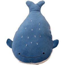 해솔 바보동물 애착 안고자는 캐릭터 인형 고래, 블루