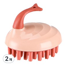 티로나 실리콘 클렌징 세안 브러쉬, 오렌지, 2개, 1개입