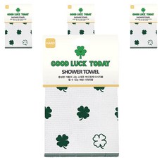 sosomoso 沐浴巾, 幸運草, 4個, 1入