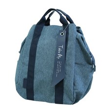 Take Me 3Way多功能媽媽包，超輕量+防潑水, 麻花藍, 37 x 24-44 x 14.5cm