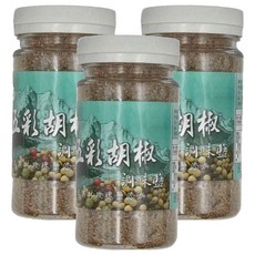 Longyes 隆一 五彩胡椒調味鹽 140g 喜馬拉雅山玫瑰鹽添加, 3罐
