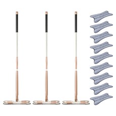 Okoro 免手觸擠水清潔拖把 + 拖布3件組, 3套