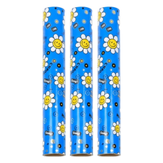 Good Given 微笑雛菊金屬捲筒包裝紙, 3個, 藍色