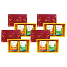 High Tea 伂橙 莊園茶禮盒, 4個, 琉璃晶翠-雲嶺高山綠茶 + 琥珀金韻-春摘大吉嶺茶