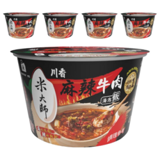 master mi 米大師 湯泡飯 川香麻辣牛肉, 230g, 5個