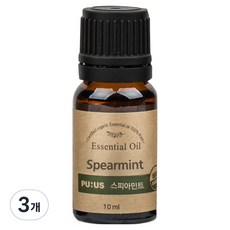 퓨어스 스피아민트 아로마오일, 10ml, 3개