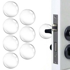 아이끌레 에어 원형 문 보호 패드, 투명, 8개