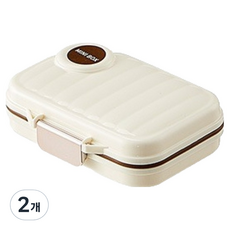 Richisssalbong 旅行必備品 多種尺寸便攜藥盒 S(10 x 7.5 x 3 cm), 2個