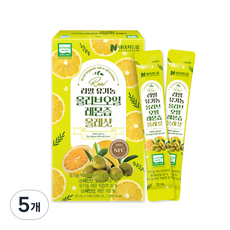 네이처드림 리얼 유기농 올리브오일 레몬즙 올레샷, 280ml, 5개
