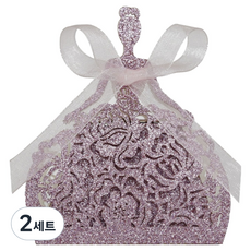 Khohimo 禮物包裝盒 糖果紙盒 禮服女孩 10入組 5W0537, 紫色, 2套