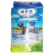 Unicharm Pet 禮貌帶 男用, M(腰圍40~45cm 體重5.5~7.5kg), 42片, 1包