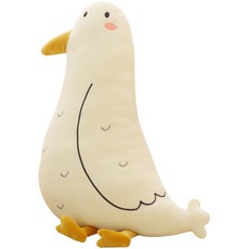Haesol 傻動物依戀睡覺角色娃娃海鷗, 白色