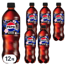 펩시 제로슈거 피치향, 12개, 500ml