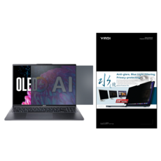 YADI 亞第 水之鏡防窺片 插卡隱貼 Acer Swift Go 16 SFG16-72-74VY 專用 16吋, 透明黑, 1個