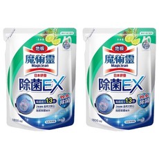 Kao 花王 Magiclean 魔術靈 地板除菌EX 補充包 雙效清潔 有效除菌99.9% 草本清香, 1.8L, 2包