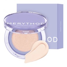 MERYTHOD 遮瑕氣墊粉餅+補充粉蕊, 01 Pure Ivory, 1組