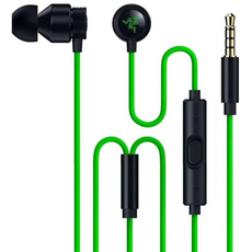 RAZER 雷蛇 Hammerhead 耳機 綠線 + 黑耳塞 V3, 綠色 + 黑色, RZ12-05590100-R3AC