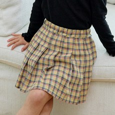 女童 Ludia Kids 格紋兄妹款百褶裙褲