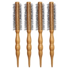 Bubble TOK 壓花握柄尼龍捲梳, 混合顏色, 4個