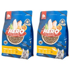 Hero MAMA 全齡貓 益生菌凍乾晶球貓糧，深海鮭魚，400g, 深海鱈魚, 2包