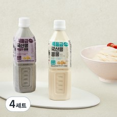 맑은물에 국산콩 콩물과 풍국면 콩국수 키트, 1.2kg, 4세트