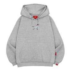 L.LAMO 獵犬刺繡燙貼連帽衫