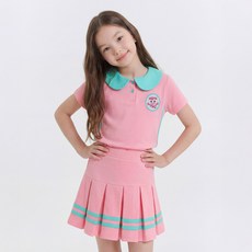 PremierFam 女童 Catch! Teenieping 五分袖圓領T恤 + 短裙套裝