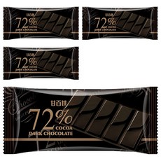 KAISER 甘百世 72%黑巧克力, 30g, 4片 - 獨立包裝，隨時享受