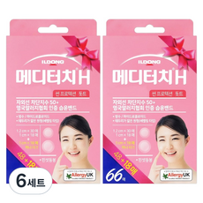 메디터치 일동제약 H 썬프로텍션 돗트 밴드 66p 세트, 6세트