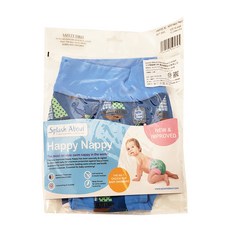 Splash About Happy Nappy 全新3D游泳尿布褲，柔軟保暖Neoprene材質，環保省錢可重複使用, XL, 1件