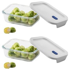 락앤락 탑클라스 실리콘 직사각 630ml, 2개, 단품