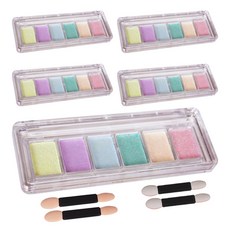 테네져 유리 오로라 미러 글리터 네일 파우더 6종 세트, A6, 5개