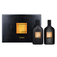 Bonin the Character 黑色簽名男士套裝 2, 皮膚 140ml + 5ml + 乳液 140ml + 5ml, 1組