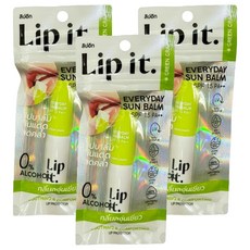 Lipit 每日防曬護唇膏 SPF15PA++ 深層保濕滋潤 防紫外線, GreenGrape, 3條