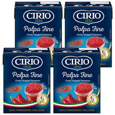 CIRIO 切丁番茄辣椒, 4個, 390g