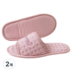 ARYKO 可水洗棉質室內拖鞋, 2個, 粉紅色