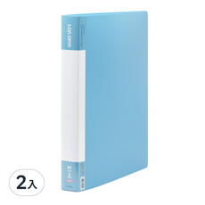 lc-6001-3r b pp 馬卡色系三孔3/4/圓型夾(小背寬), 藍色, 2入