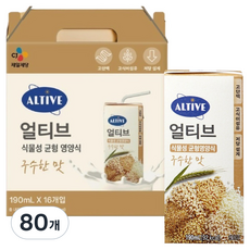 얼티브 균형영양식 구수한맛, 80개, 190ml