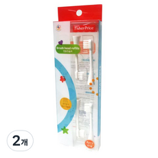 費雪嬰兒電動牙刷頭 4P, 白色, 2個