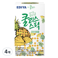 이디야 쿨피스스틱 파인애플, 4개, 40개입, 16g