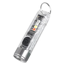 迷你強光手電筒, USB充電, 11種多光模式, 紅藍光警示, 尾部磁吸, 1個