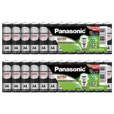 Panasonic 台灣公司貨 錳乾電池 3號 黑色, 12顆, 2組