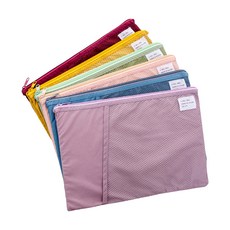 E.City 多功能可折疊文件收納袋, 顏色隨機, 2個