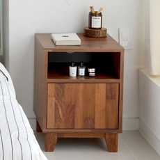 오스본가구 로젤리 LPM 수납형 원목 협탁 루아 400, 멀바우, 로젤리 400