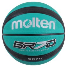 Molten F 12片橡膠深溝籃球 綠色 + 黑色, BGR7D-GK, 1顆