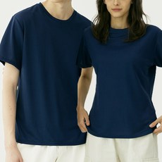 테라우드 쿨 주름 드라이 남여공용 라운드 반팔티 2매